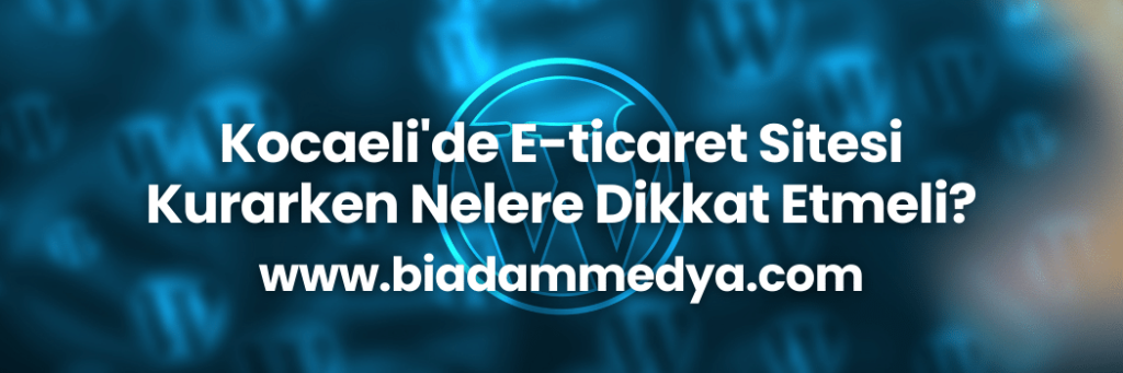 Kocaeli'de E-ticaret Sitesi Kurarken Nelere Dikkat Etmeli (1)